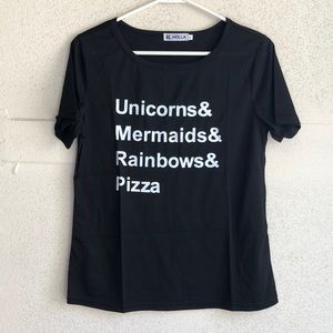 Women’s black tee